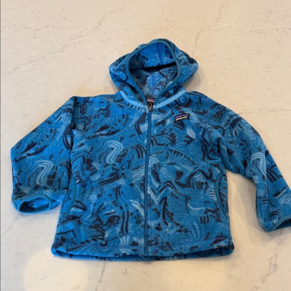 Patagonia Kids Synchilla Blue Fleece Jacket Size 4T - Picture 2 of 6